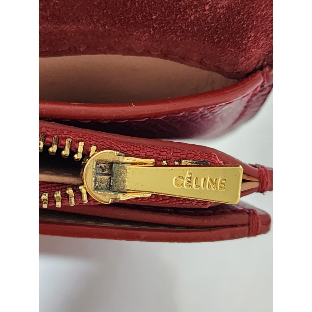 Celine Leather Strap Clutch Wine - Picture 12 of 15